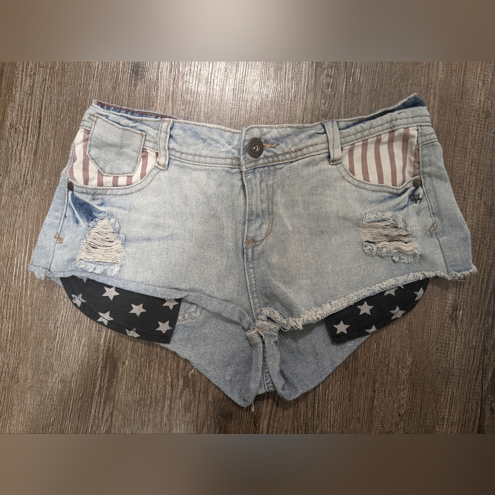 Never been worn USA Flag Short Shorts UK 12 (US 8)